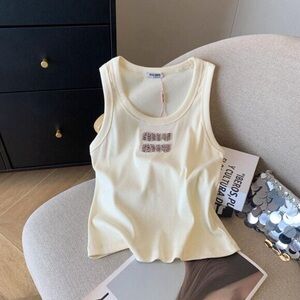 Miu Miu Women's Fashion Casual Sports Short Vest